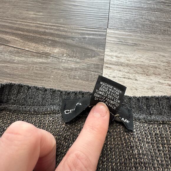 Vintage 90s Croft & Barrow Gray Tan Mens XLT Diamond Argyle USA Grandpa Sweater - Picture 5 of 9